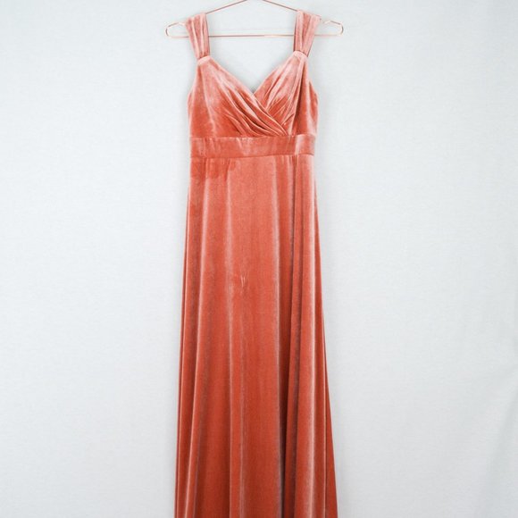 Velvet Dusty Rose Size 4 Formal Dress Etsy - Picture 2 of 11